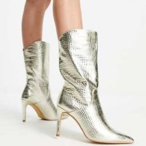 Gold Croc Women's Boots